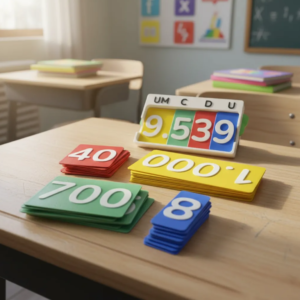 Tablero Didáctico Valor Posicional Con Tarjetas
