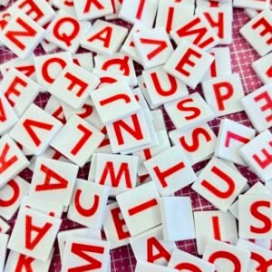 Abecedario de letras móviles en Mayúscula