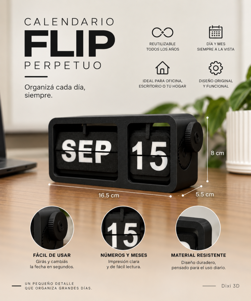 Calendario Perpetuo Flip